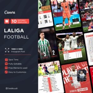 10 Canva templates La Liga
