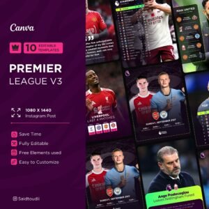 10 Canva templates Premier league V3
