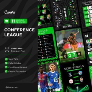 11 Canva templates Conference league