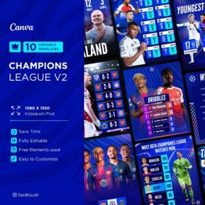 10 Canva templates champions league V2